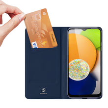 Заредете изображение във визуализатора на галерията – Dux Ducis Skin Pro Holster Cover for Samsung Galaxy A03 blue
