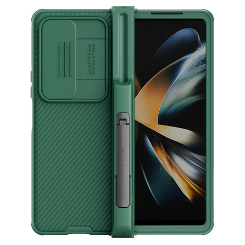Nillkin CamShield Pro Case (suit) for Samsung Galaxy Z Fold 4 cover with camera cover stand dark green