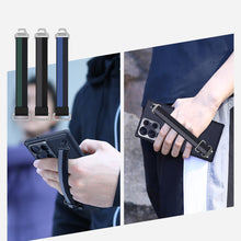 Заредете изображение във визуализатора на галерията – Nillkin Strap Case for Samsung Galaxy S23 Ultra armored case with a wrist strap blue

