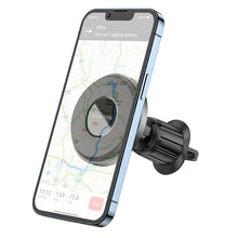 Заредете изображение във визуализатора на галерията – Borofone Car holder BH77 Seaside magnetic to air vent mount black
