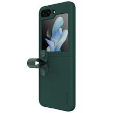 Заредете изображение във визуализатора на галерията – Nillkin Flex Flip Case with Hanger and Stand for Samsung Galaxy Z Flip 5 - green

