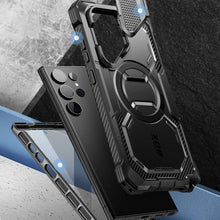 Заредете изображение във визуализатора на галерията – IBLSN Armorbox Mag Supcase with MagSafe for Samsung Galaxy S24 Ultra - black
