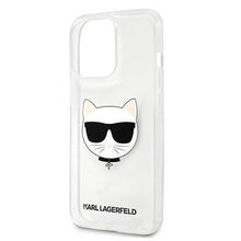 Заредете изображение във визуализатора на галерията – Karl Lagerfeld KLHCP13XCTR iPhone 13 Pro Max 6,7" hardcase transparent Choupette Head
