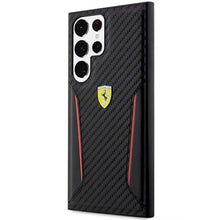 Заредете изображение във визуализатора на галерията – Ferrari FEHCS23LNPYK S23 Ultra S918 black/black hardcase Carbon Contrast Edges
