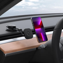 Заредете изображение във визуализатора на галерията – Spigen ITS35-3 ONETAP MAGNETIC MAGSAFE WINDSHIELD &amp; DASHBOARD CAR MOUNT BLACK

