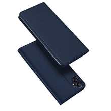 Заредете изображение във визуализатора на галерията – Dux Ducis Skin Pro case for Samsung Galaxy A04e flip cover card wallet stand blue
