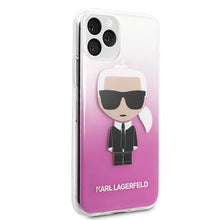 Заредете изображение във визуализатора на галерията – Karl Lagerfeld KLHCN58TRDFKPI iPhone 11 Pro różowy/pink Gradient Ikonik Karl
