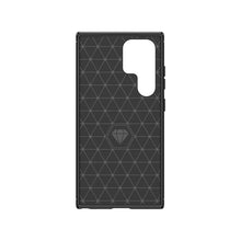 Заредете изображение във визуализатора на галерията – Carbon Case for Samsung Galaxy S24 Ultra Flexible Silicone Carbon Cover - Black
