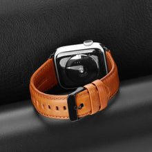 Заредете изображение във визуализатора на галерията – DUX DUCIS YA - genuine leather strap for Apple Watch 38/40/41mm brown
