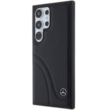 Заредете изображение във визуализатора на галерията – Original Case - hardcase Leather Curved Stitches MEHCS24L23RBCSK for Samsung Galaxy S24 Ultra Black
