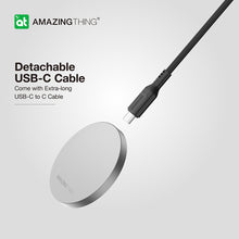 Заредете изображение във визуализатора на галерията – Amazing Thing Induction charger Magsafe Thunder Pro TP16MSV - 15W with Type C to Type C cable grey
