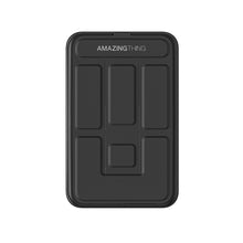 Заредете изображение във визуализатора на галерията – Amazing Thing Power bank Thunder Pro Stand 5000mAh TPM5KSBK - Type C - magnetic with induction charger black
