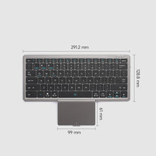 Заредете изображение във визуализатора на галерията – Dux Ducis OK Series wireless Bluetooth keyboard with touchpad - black
