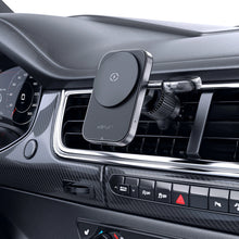 Заредете изображение във визуализатора на галерията – Acefast D18 car holder with MagSafe / Qi inductive charger + USB-A USB-C cable - black
