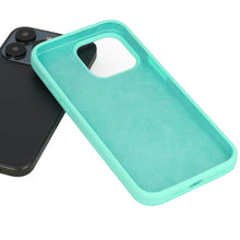 Заредете изображение във визуализатора на галерията – Silicone Lite Case for Iphone 15 Pro mint
