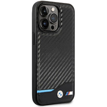 Заредете изображение във визуализатора на галерията – Case BMW BMHMP14X22NBCK iPhone 14 Pro Max 6.7" black/black Carbon MagSafe
