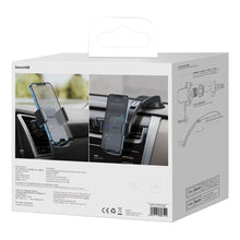 Заредете изображение във визуализатора на галерията – Baseus car holder 2in1 to center console + air vent easy control pro clamp tarnish suyk010014 - TopMag
