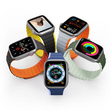 Заредете изображение във визуализатора на галерията – Magnetic Apple Watch SE, 8, 7, 6, 5, 4, 3, 2, 1 (41, 40, 38mm) Dux Ducis Strap (LD Version) - Black/Yellow

