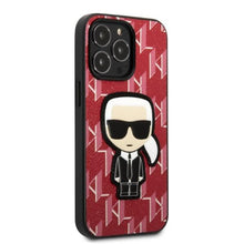 Заредете изображение във визуализатора на галерията – Karl Lagerfeld KLHCP13LPMNIKPI iPhone 13 Pro / 13 6.1" hardcase red/red Monogram Ikonik Patch

