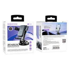 Заредете изображение във визуализатора на галерията – Borofone Car holder BH95 Warrior gravity to windshield black
