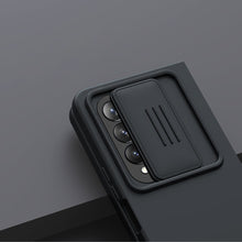 Заредете изображение във визуализатора на галерията – Nillkin CamShield Silky Silicone Case for Samsung Galaxy Z Fold 4 Silicone Cover with Camera Protector Black
