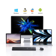 Заредете изображение във визуализатора на галерията – Ugreen MK006 wireless mouse and keyboard set 2.4Ghz - black
