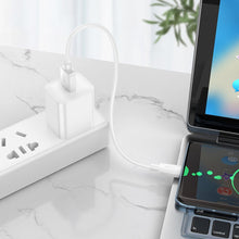 Заредете изображение във визуализатора на галерията – HOCO cable USB to Type C Hyper Power Delivery 100W X96 25cm white
