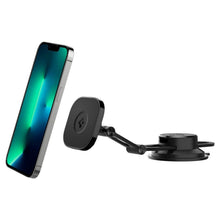 Заредете изображение във визуализатора на галерията – Spigen ITS35-3 ONETAP MAGNETIC MAGSAFE WINDSHIELD &amp; DASHBOARD CAR MOUNT BLACK
