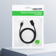 Заредете изображение във визуализатора на галерията – Ugreen extension cable USB (male) - USB (female) 2.0 480Mbps 1.5m black (US103)
