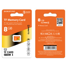Заредете изображение във визуализатора на галерията – Borofone Memory card MicroSD 8GB SDHC Class10 75MB/s
