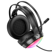 Заредете изображение във визуализатора на галерията – Borofone Headphones BO108 Flame gaming with microphone black
