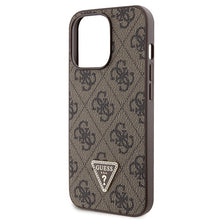 Заредете изображение във визуализатора на галерията – Original Case GUESS hardcase Crossbody 4G Metal Logo GUHCP13LP4TDSCPW for Iphone 13 Pro brown
