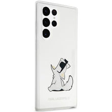 Заредете изображение във визуализатора на галерията – Karl Lagerfeld KLHCS23LCFNRC S23 Ultra S918 transparent hardcase Choupette Fun
