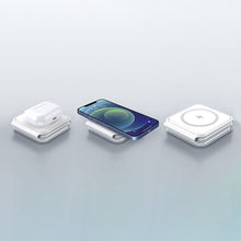Заредете изображение във визуализатора на галерията – Dudao A11N 15W 3in1 inductive charger - white
