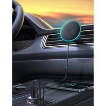 Заредете изображение във визуализатора на галерията – Baseus CW01 MagSafe 15W USB 25W inductive car charger - black
