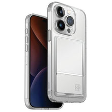 Заредете изображение във визуализатора на галерията – Uniq Air Fender ID iPhone 15 Pro 6.1" case nude transparent Cardslot
