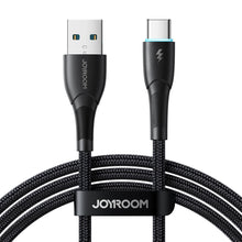 Заредете изображение във визуализатора на галерията – Joyroom Starry Series SA32-AC3 3A USB-A / USB-C cable 1m - black
