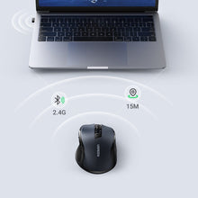 Заредете изображение във визуализатора на галерията – Ugreen USB Optical Wireless Mouse 2.4GHz 4000 DPI black (MU006)
