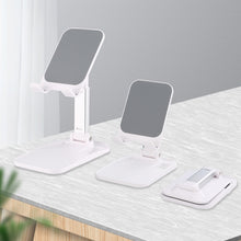 Заредете изображение във визуализатора на галерията – Wozinsky Desk Phone Stand Tablet Stand Foldable White (WFDPS-W1)
