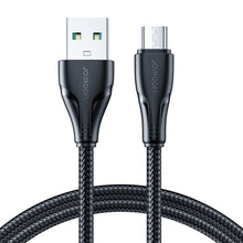 Заредете изображение във визуализатора на галерията – Joyroom USB cable - micro USB 2.4A Surpass Series for fast charging and data transfer 2 m black (S-UM018A11)
