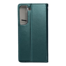 Заредете изображение във визуализатора на галерията – Smart Magneto book case for SAMSUNG S22 dark green
