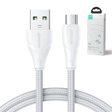 Заредете изображение във визуализатора на галерията – Joyroom USB cable - micro USB 2.4A Surpass Series for fast charging and data transfer 2 m white (S-UM018A11)
