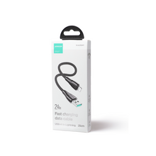 Заредете изображение във визуализатора на галерията – Joyroom cable USB - Lightning 2.4A 0.25 m black (S-UL012A11)

