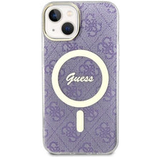 Заредете изображение във визуализатора на галерията – Guess GUHMP14MH4STU iPhone 14 Plus 6.7" purple/purple hardcase 4G MagSafe
