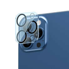 Заредете изображение във визуализатора на галерията – Baseus 2x tempered glass 0.3 mm for the entire camera lens iPhone 12 Pro Max (SGAPIPH67P-AJT02)
