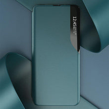 Заредете изображение във визуализатора на галерията – Eco Leather View Case elegant bookcase type case with kickstand for Samsung Galaxy A71 red
