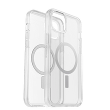 Заредете изображение във визуализатора на галерията – Otterbox Symmetry Clear Plus - protective case for iPhone 15 Plus compatible with MagSafe (clear)
