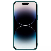 Заредете изображение във визуализатора на галерията – Nillkin CamShield S Leather Magnetic Case for Iphone 14 Pro Max green

