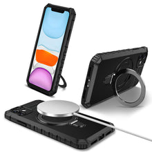 Заредете изображение във визуализатора на галерията – Tel Protect Armor Magsafe Metal Ring Case for Iphone 11 black
