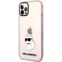 Заредете изображение във визуализатора на галерията – Karl Lagerfeld KLHCP12MHNCHTCP iPhone 12 /12 Pro 6.1" pink/pink hardcase Ikonik Choupette
